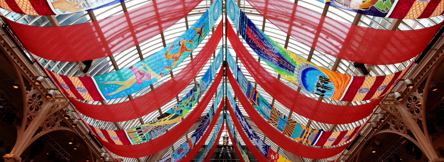 Royal Opera House bespoke silk installation