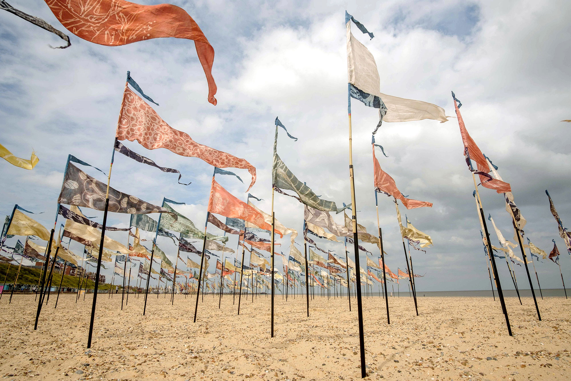 Beach of Dreams flags in Lowestoft
